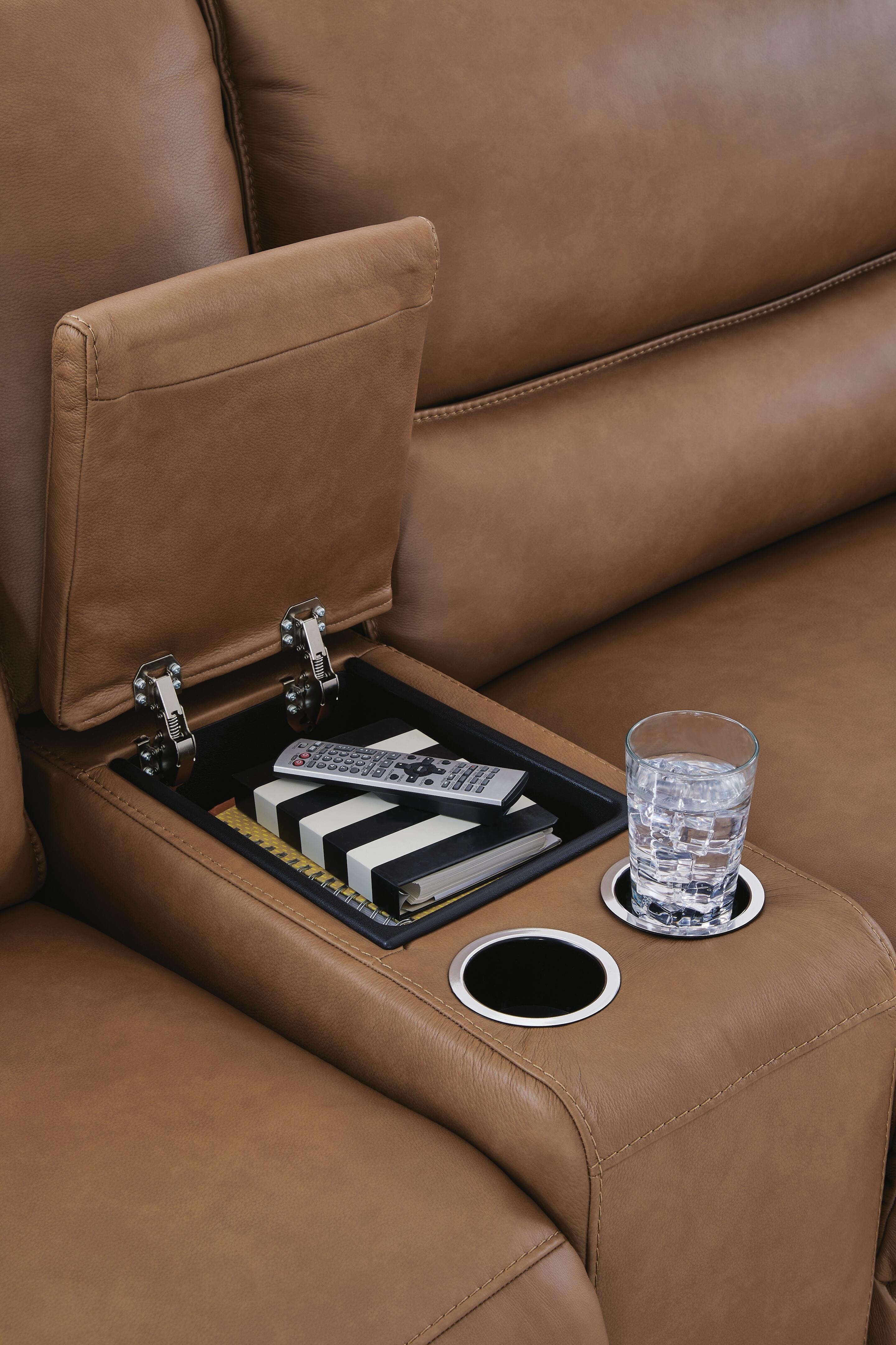 DeepWakes 5-Piece Reclining Sectional with Storage Consoles