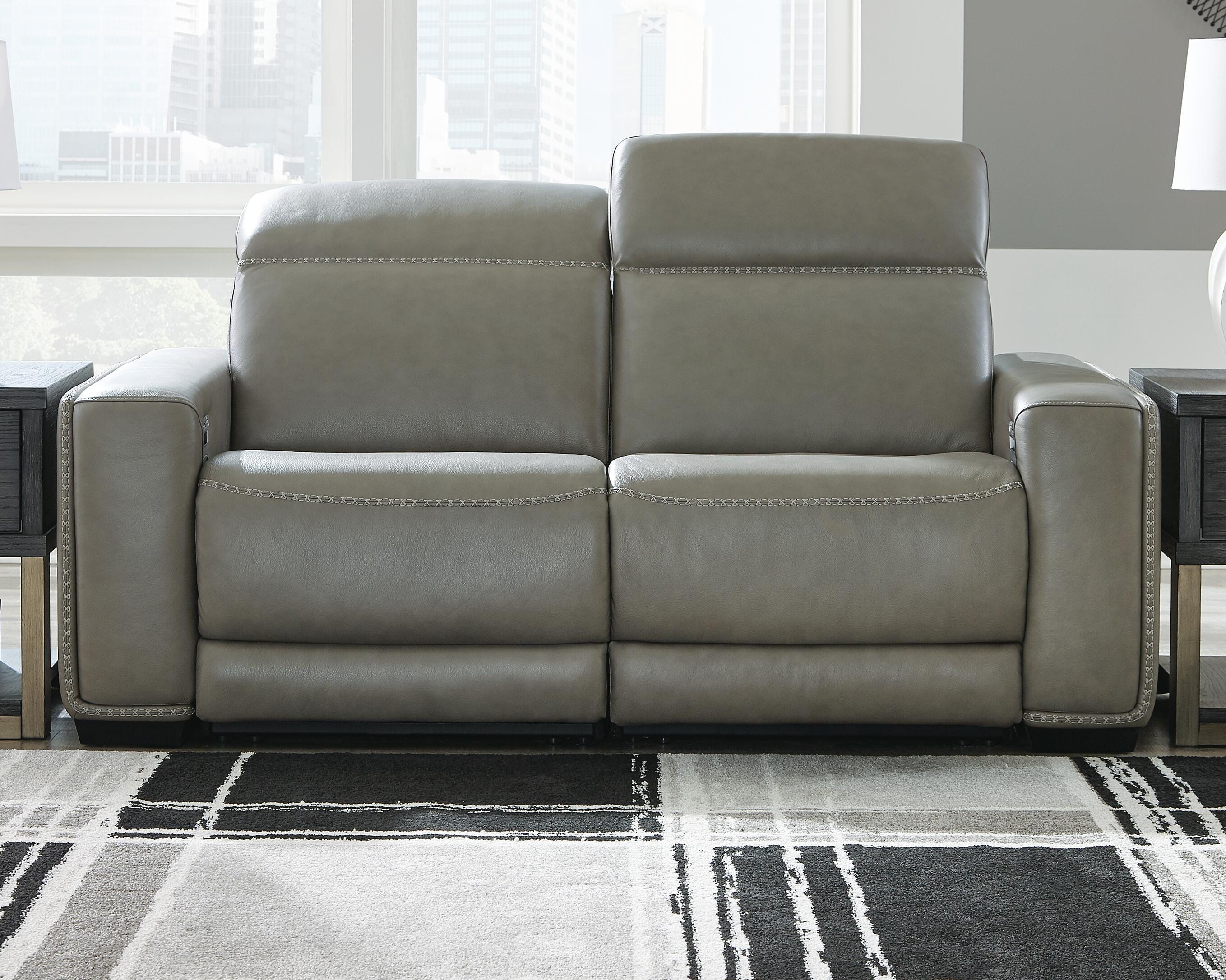 Dar Furniture - Ashley Furniture - Correze 2-Piece Power Reclining Sectional - 2-Piece Power Reclining Sectional / Gray - U94202S10