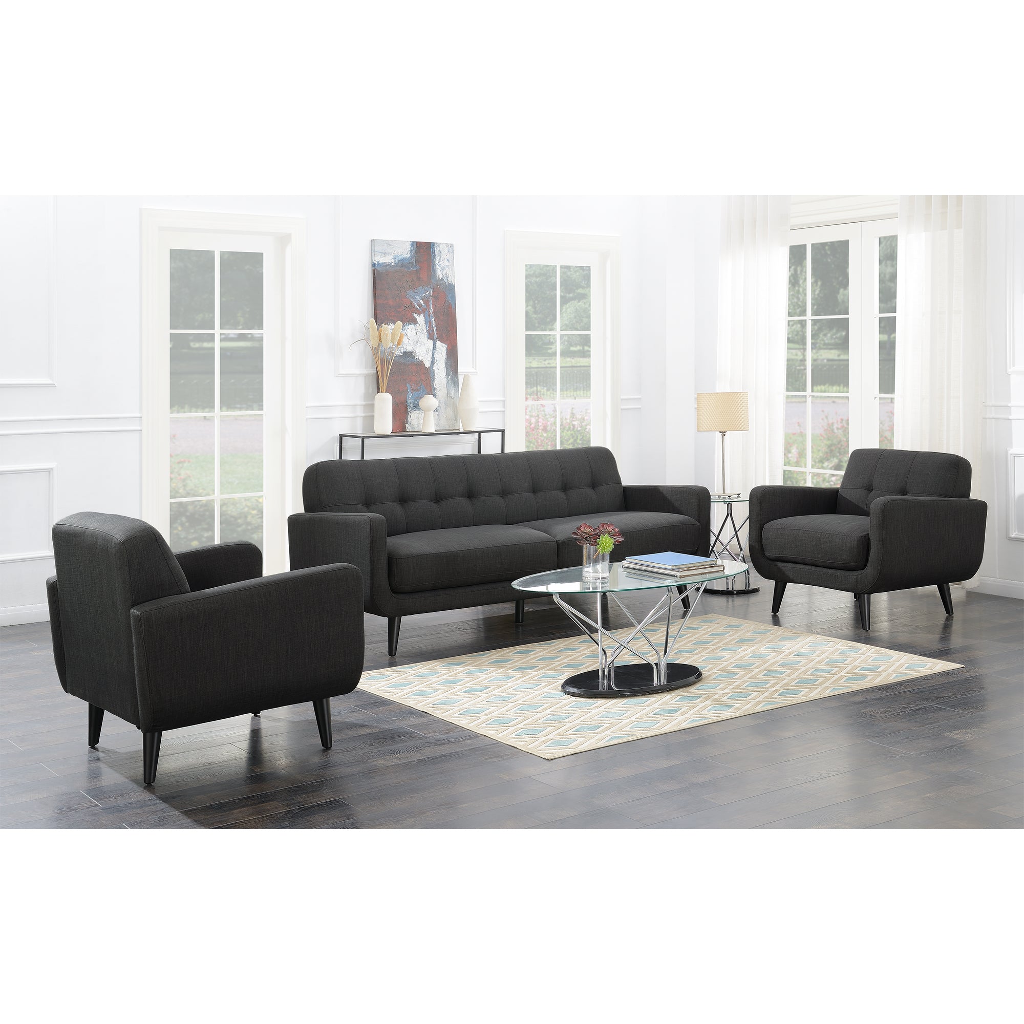 Hadley 4480 KD Chair Heirloom Charcoal – SKU UHD090100 | Elements