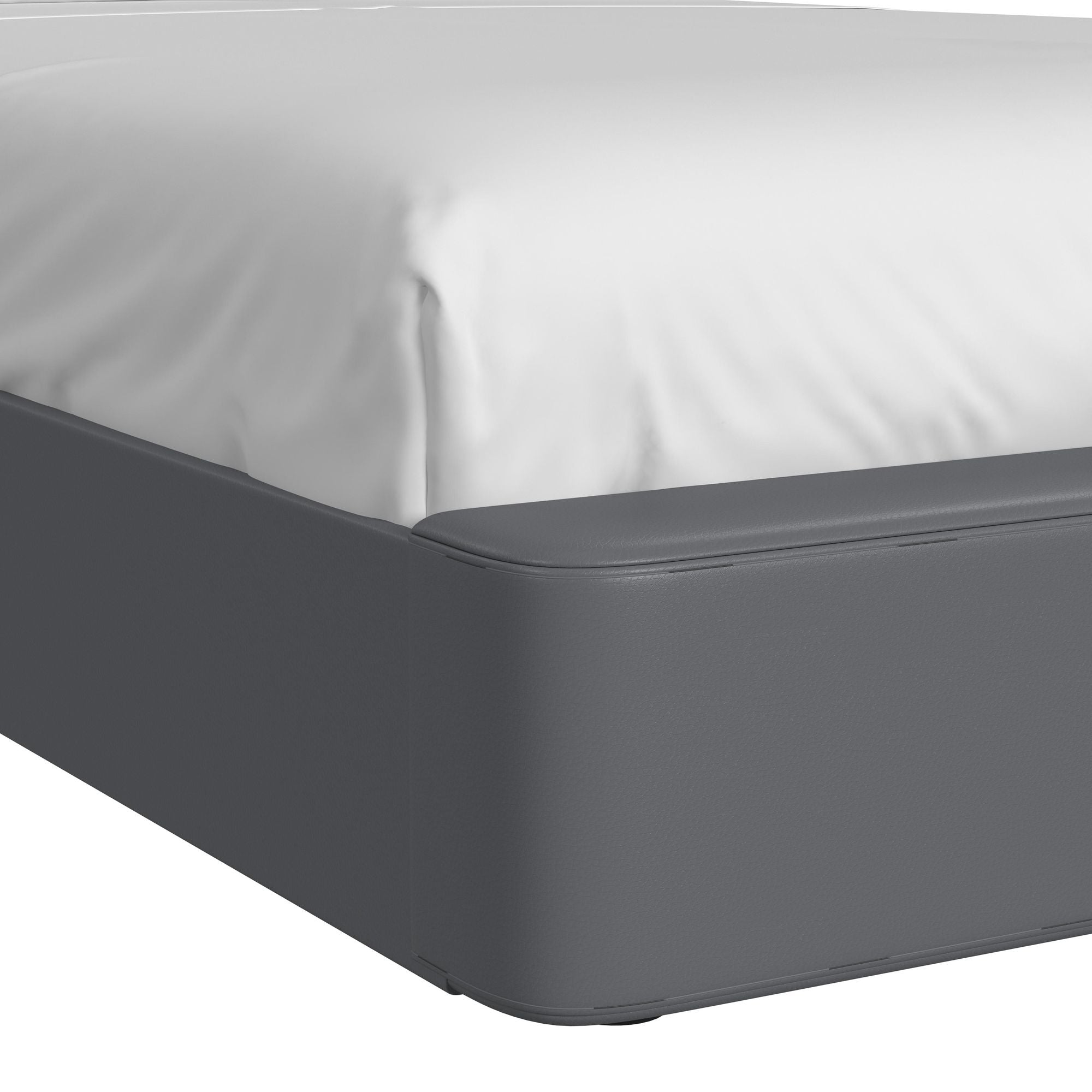 Valari Full Bed in Grey PU