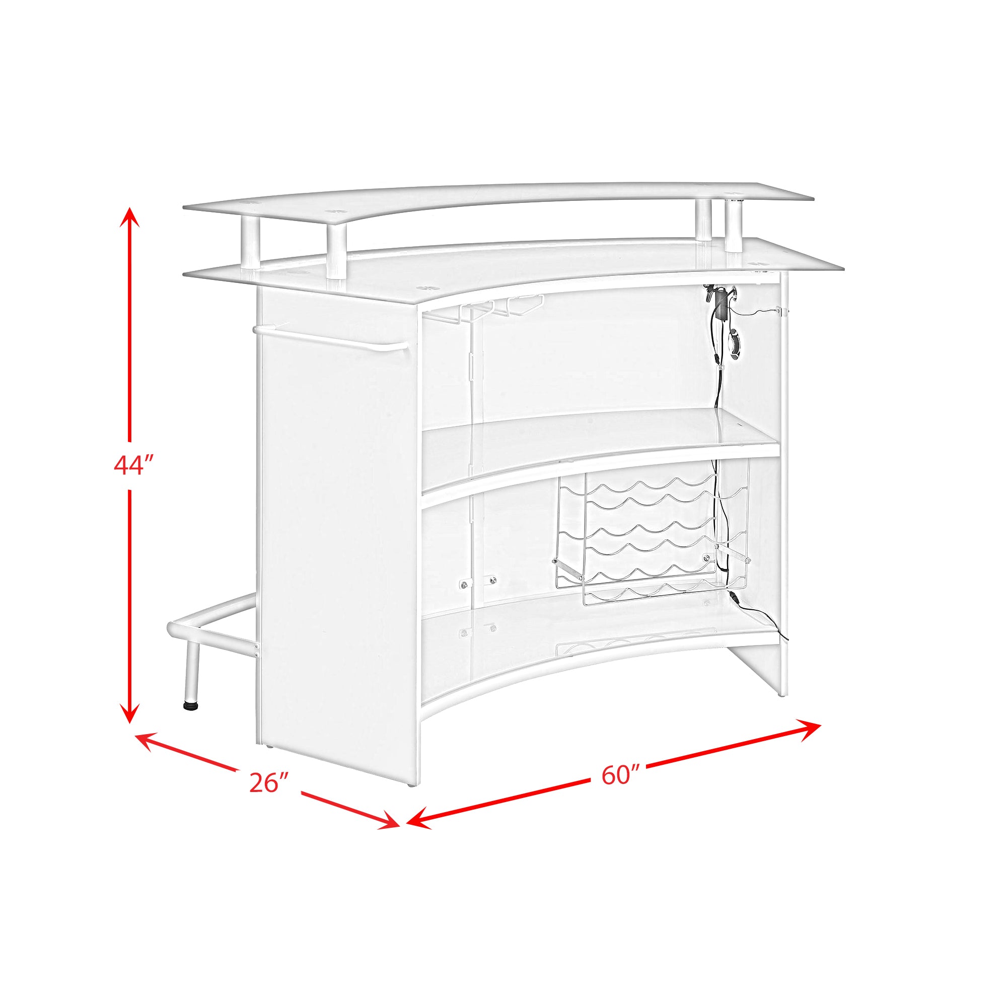Valentina Bar Table in Black