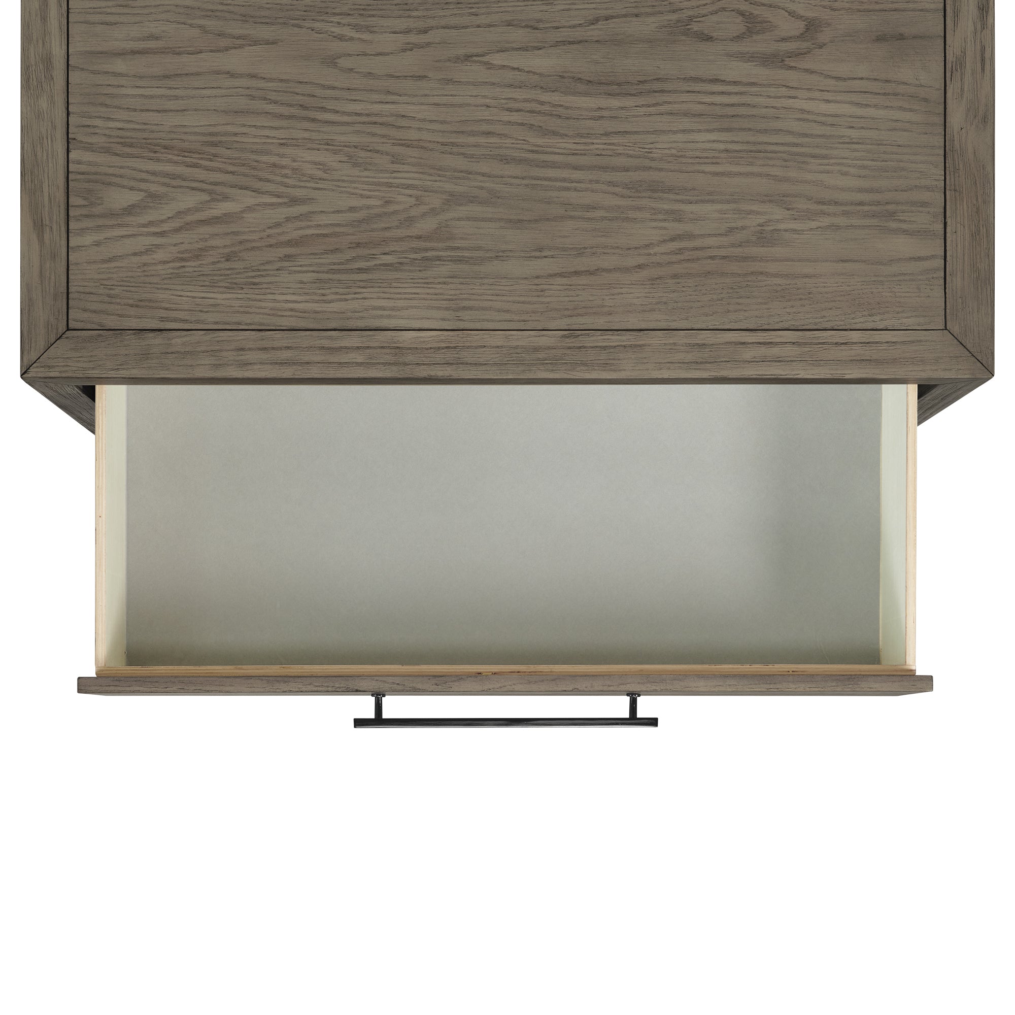 Versailles Contemporary 3-Drawer Nightstand in Grey