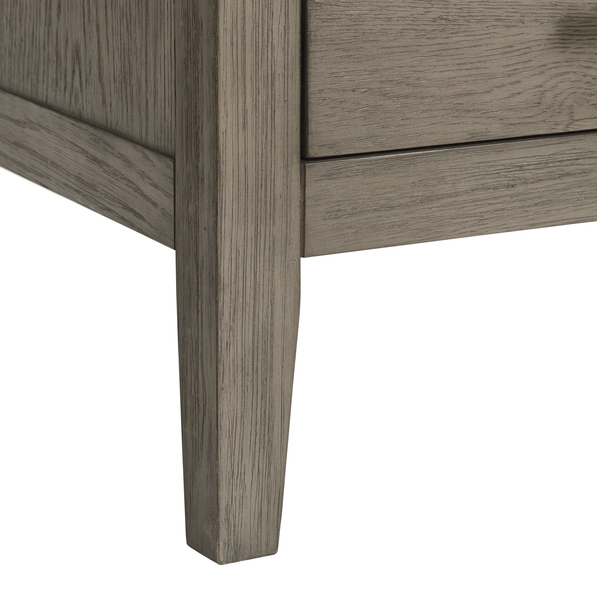 Versailles Contemporary 3-Drawer Nightstand in Grey
