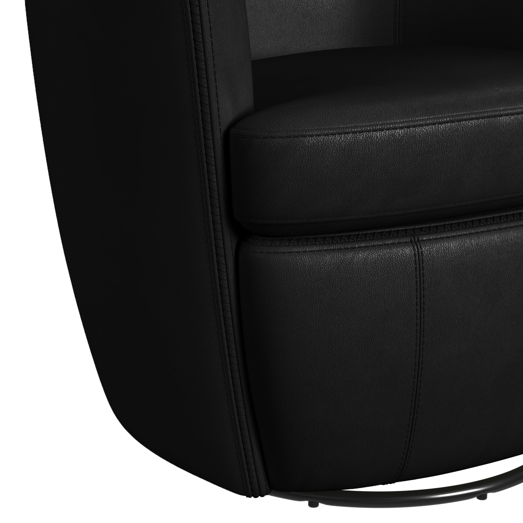 Vito Swivel Chair in Pebble Black