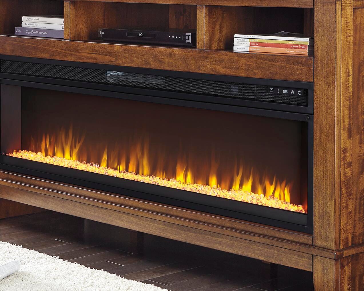 Dar Furniture - Ashley Furniture - Entertainment Accessories Electric Fireplace Insert - Electric Fireplace Insert / Black - W100-22
