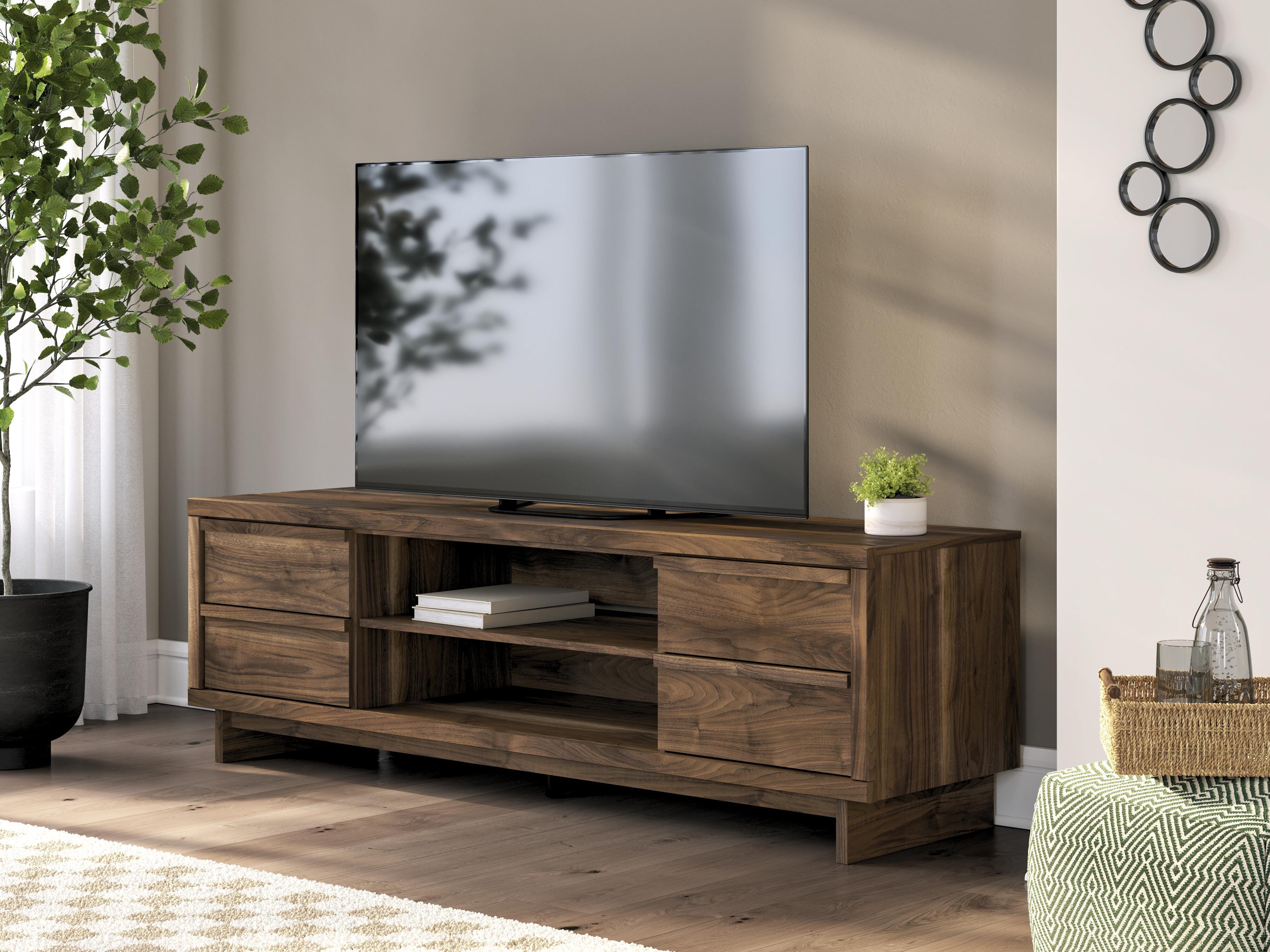 Dar Furniture - Ashley Furniture - Zadilyn 72" TV Stand - 72" / Brown - W3367-68
