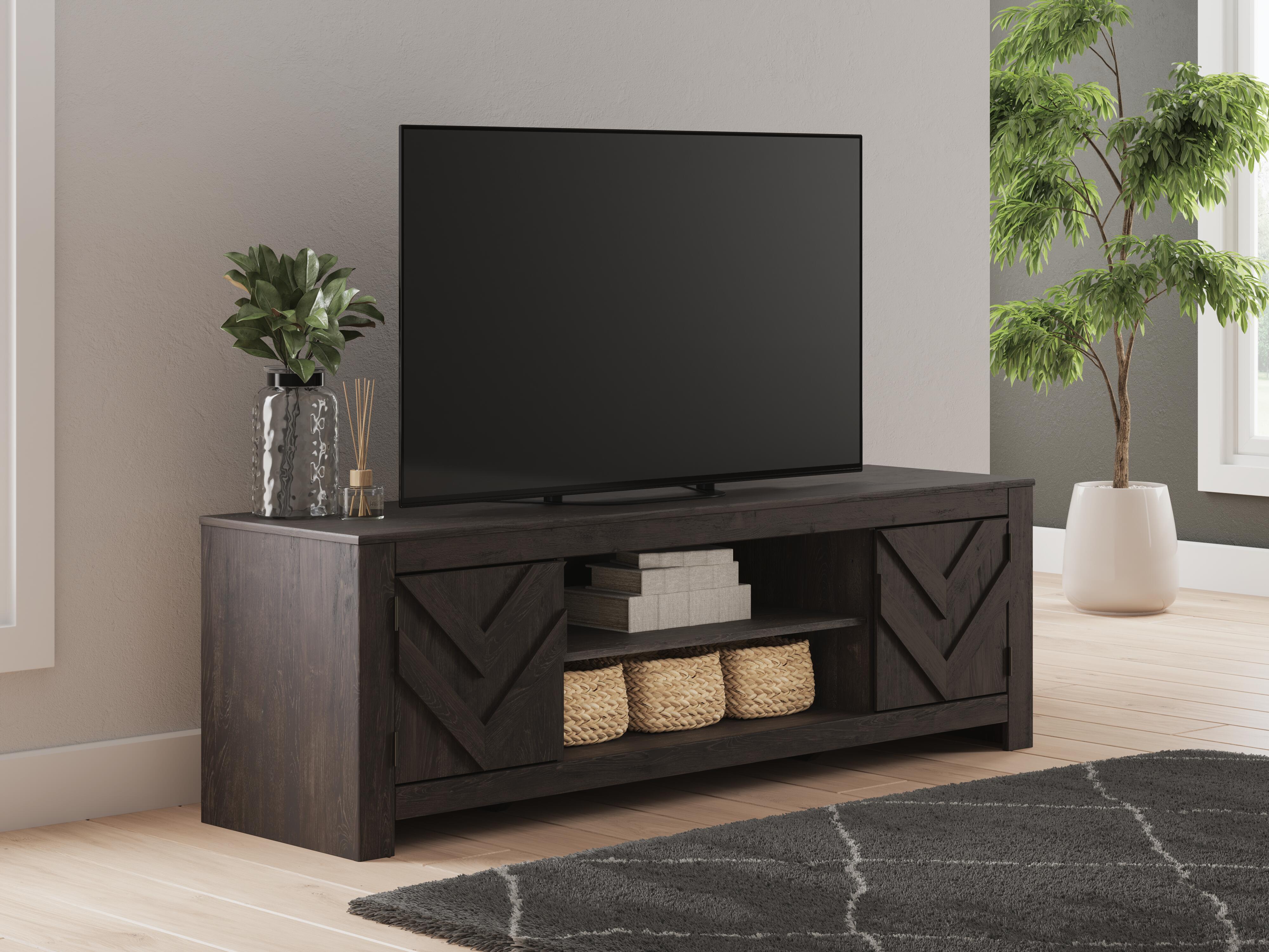 Dar Furniture - Ashley Furniture - Cayboni 71" TV Stand - 71" / Black - W3789-68