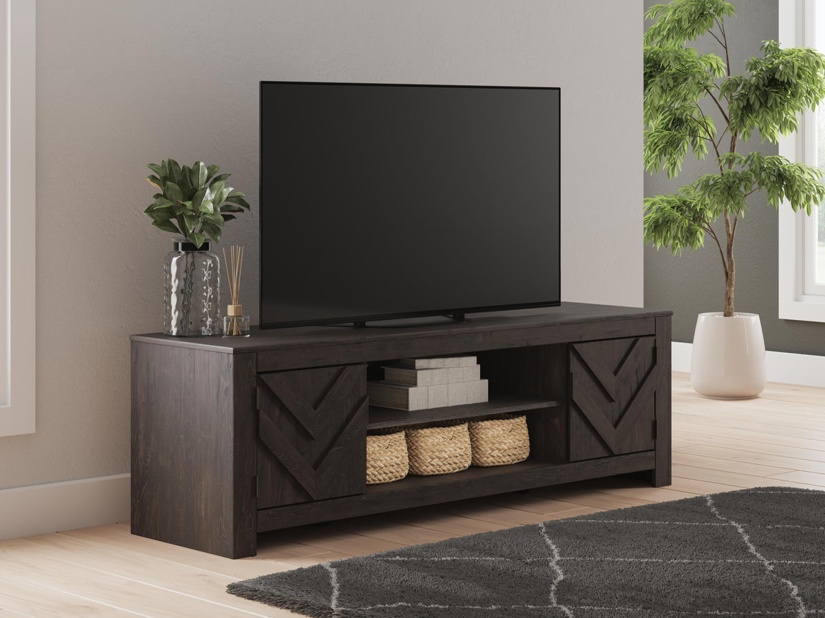 Dar Furniture - Ashley Furniture - Cayboni 71" TV Stand - 71" / Black - W3789-68