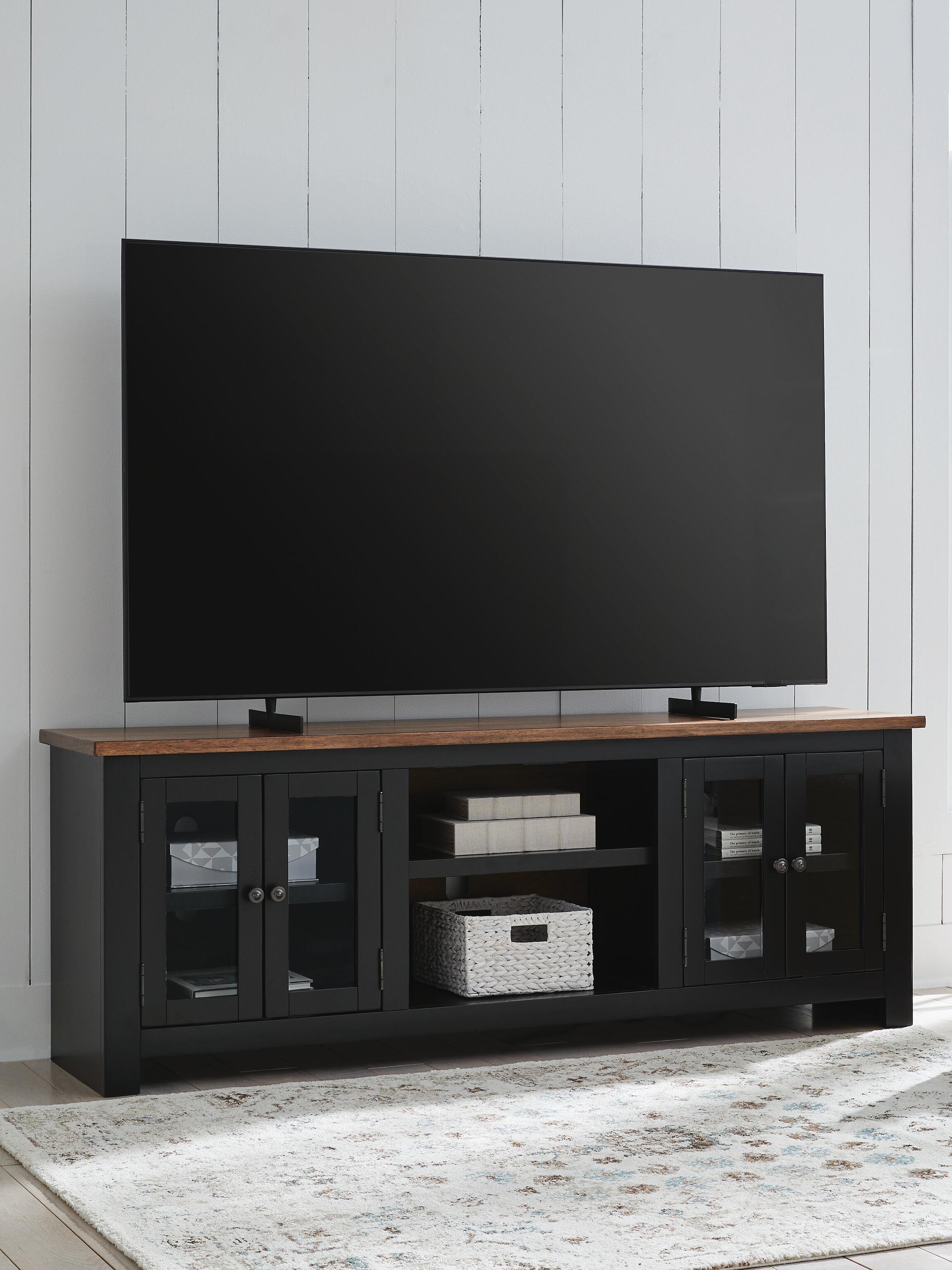Dar Furniture - Ashley Furniture - Wildenauer 76" TV Stand - 76" / Brown/Black - W664-68