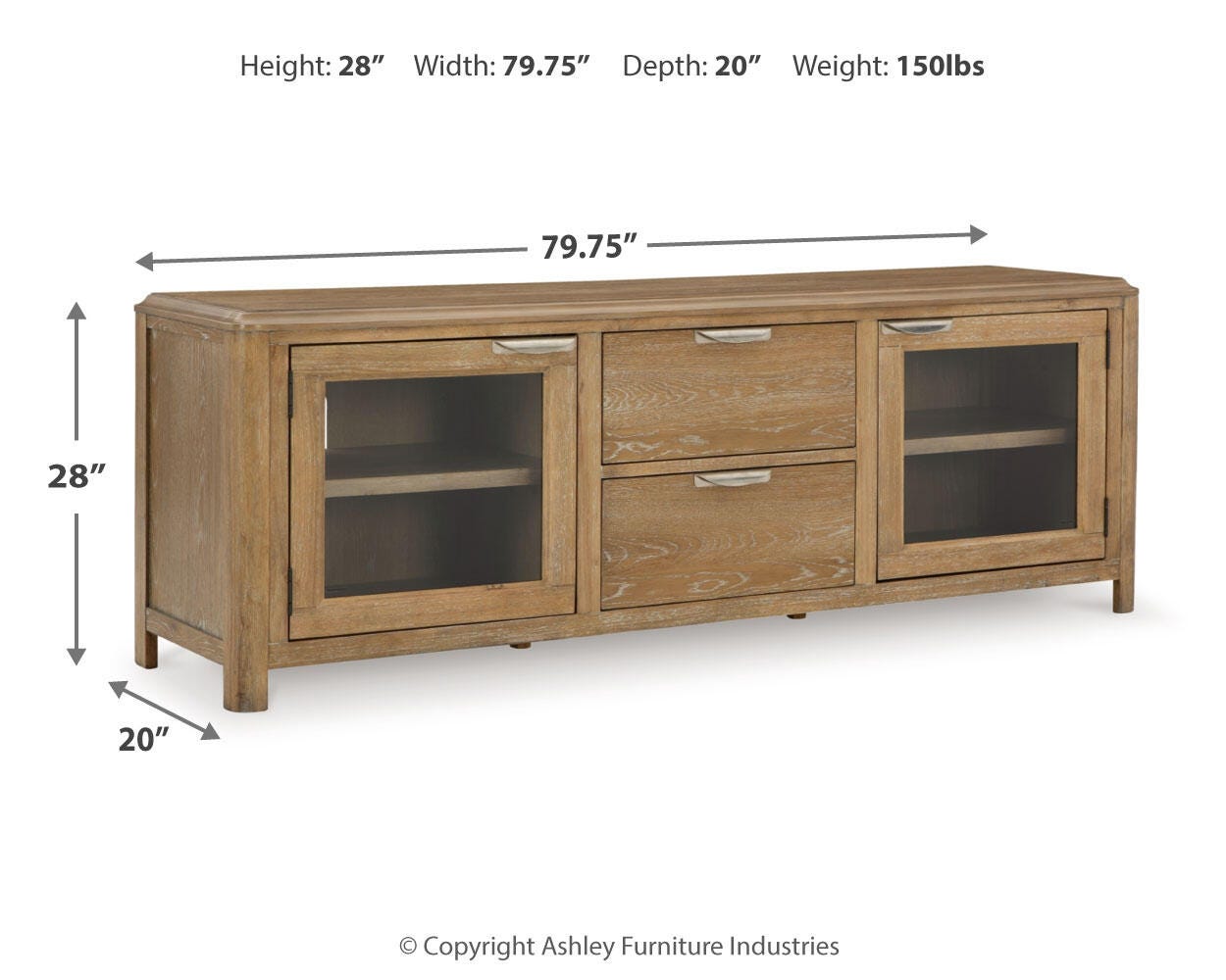 Rencott 80" TV Stand