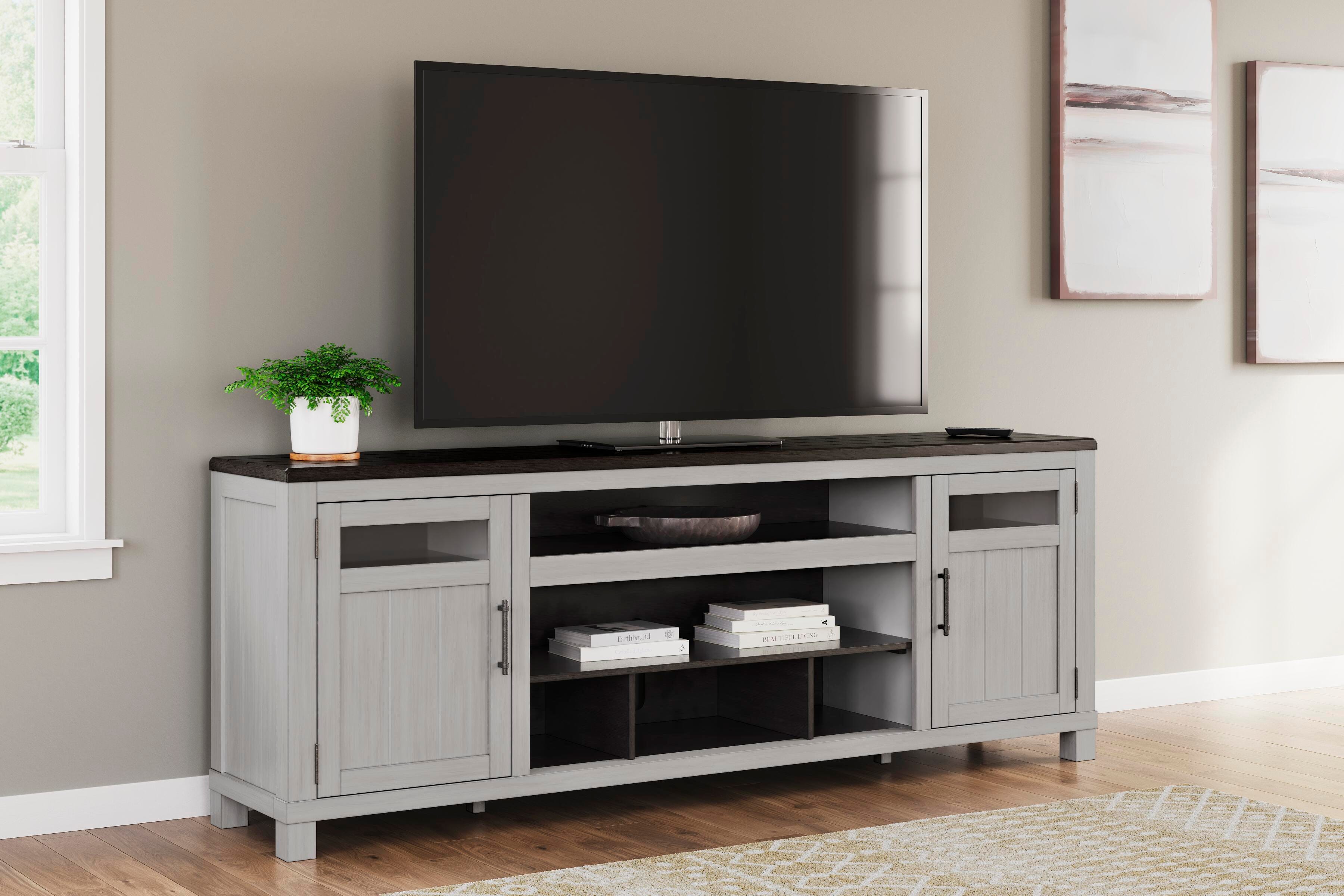 Dar Furniture - Ashley Furniture - Darborn 88" TV Stand - 88" / Gray/Brown - W796-68