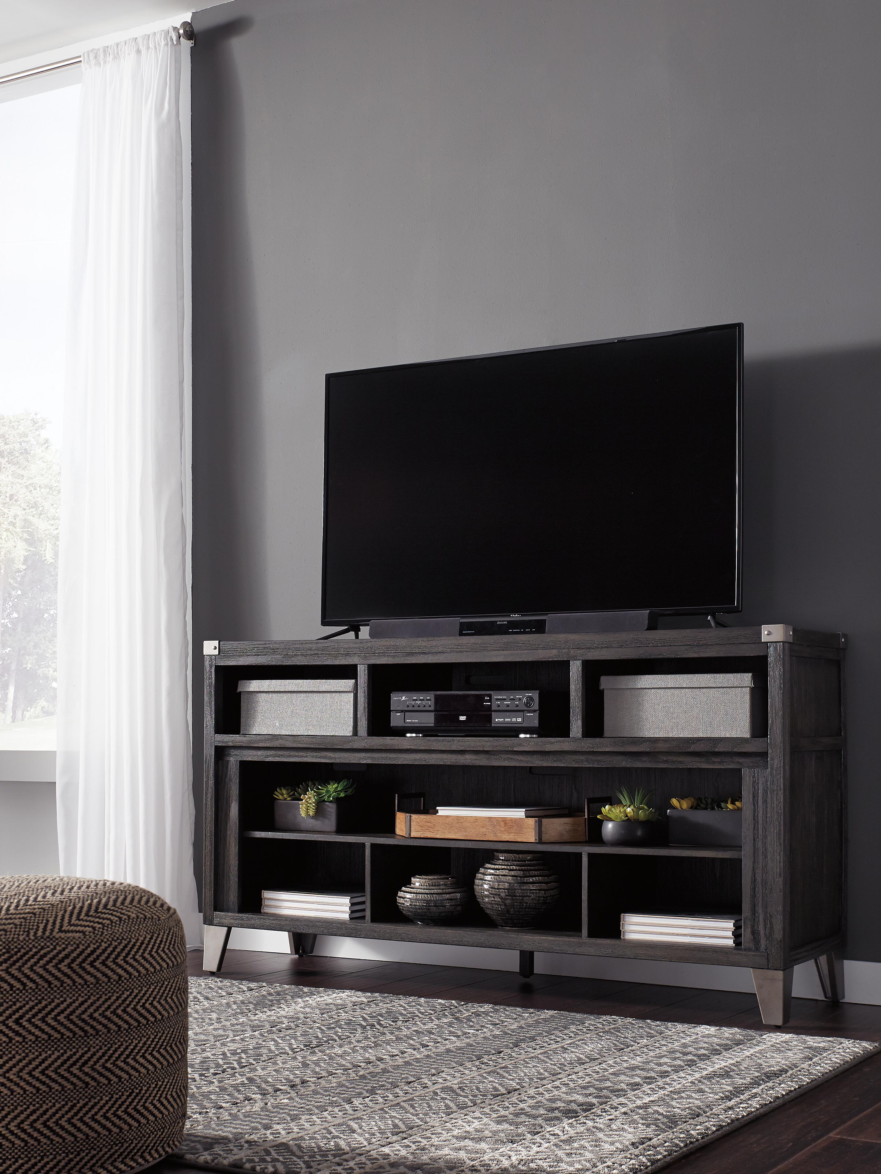 Dar Furniture - Ashley Furniture - Todoe 65" TV Stand - 65" / Gray - W901-68