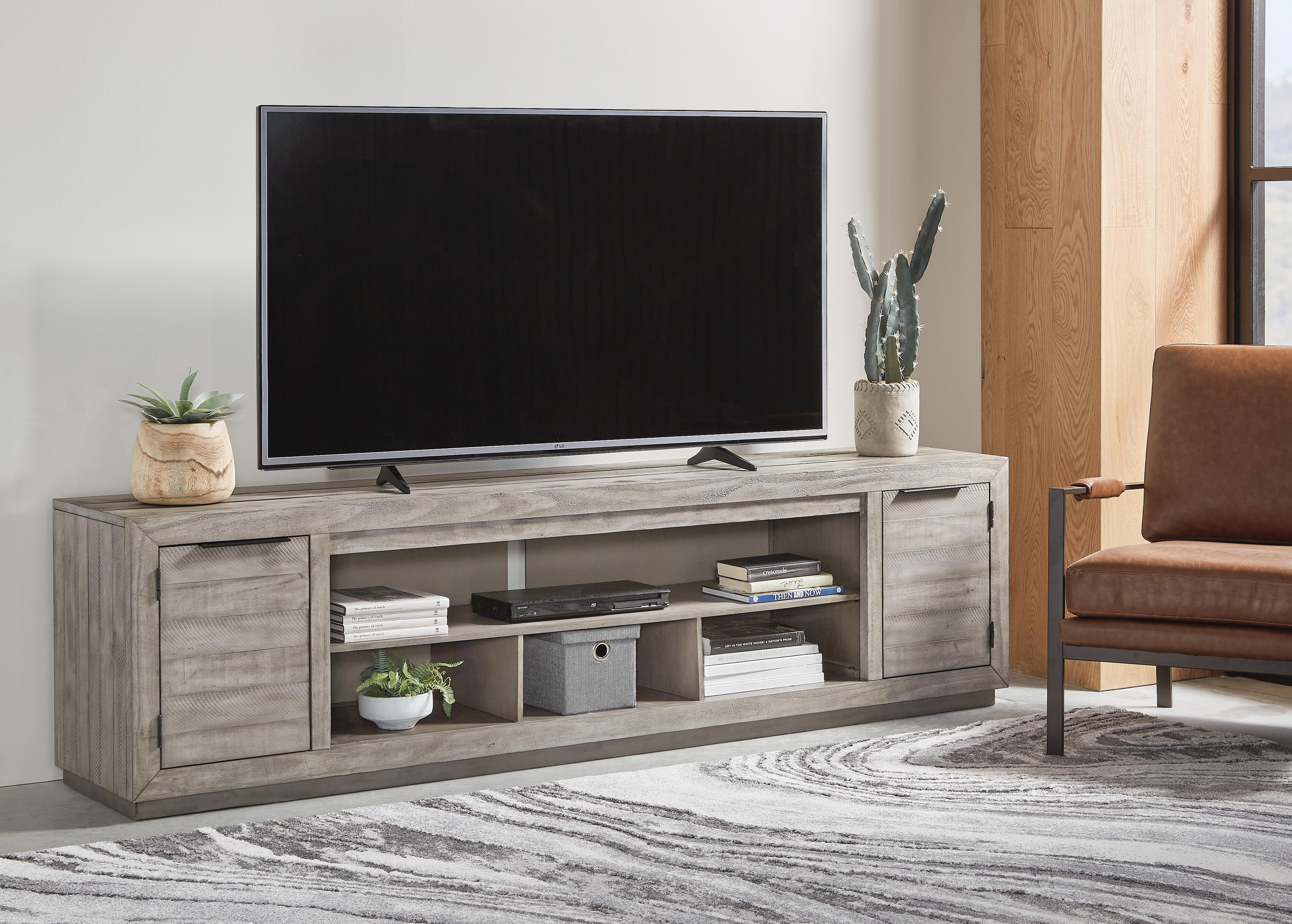 Dar Furniture - Ashley Furniture - Naydell 92" TV Stand - 92" / Gray - W996-78