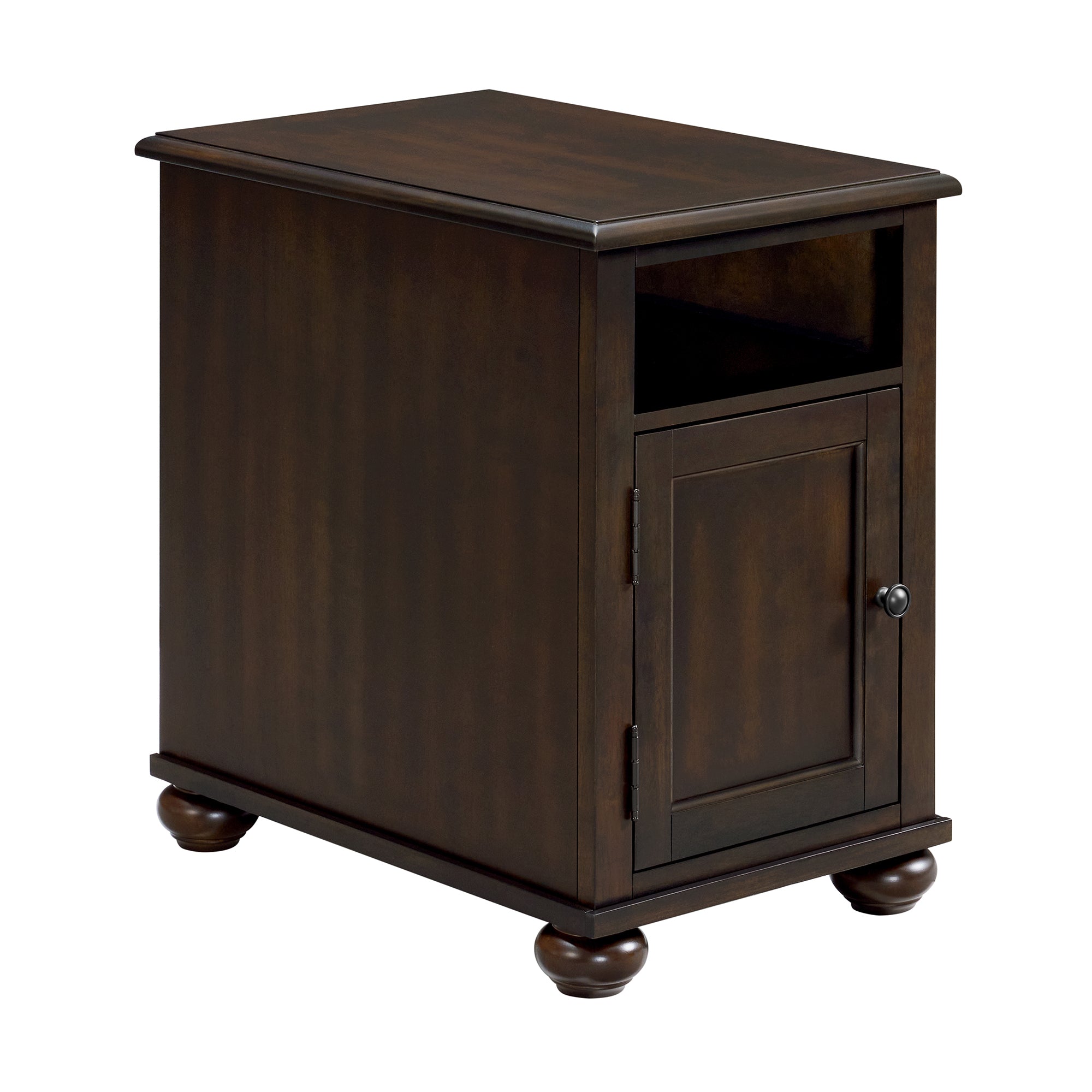 Wagner Chairside Table with USB in Cherry