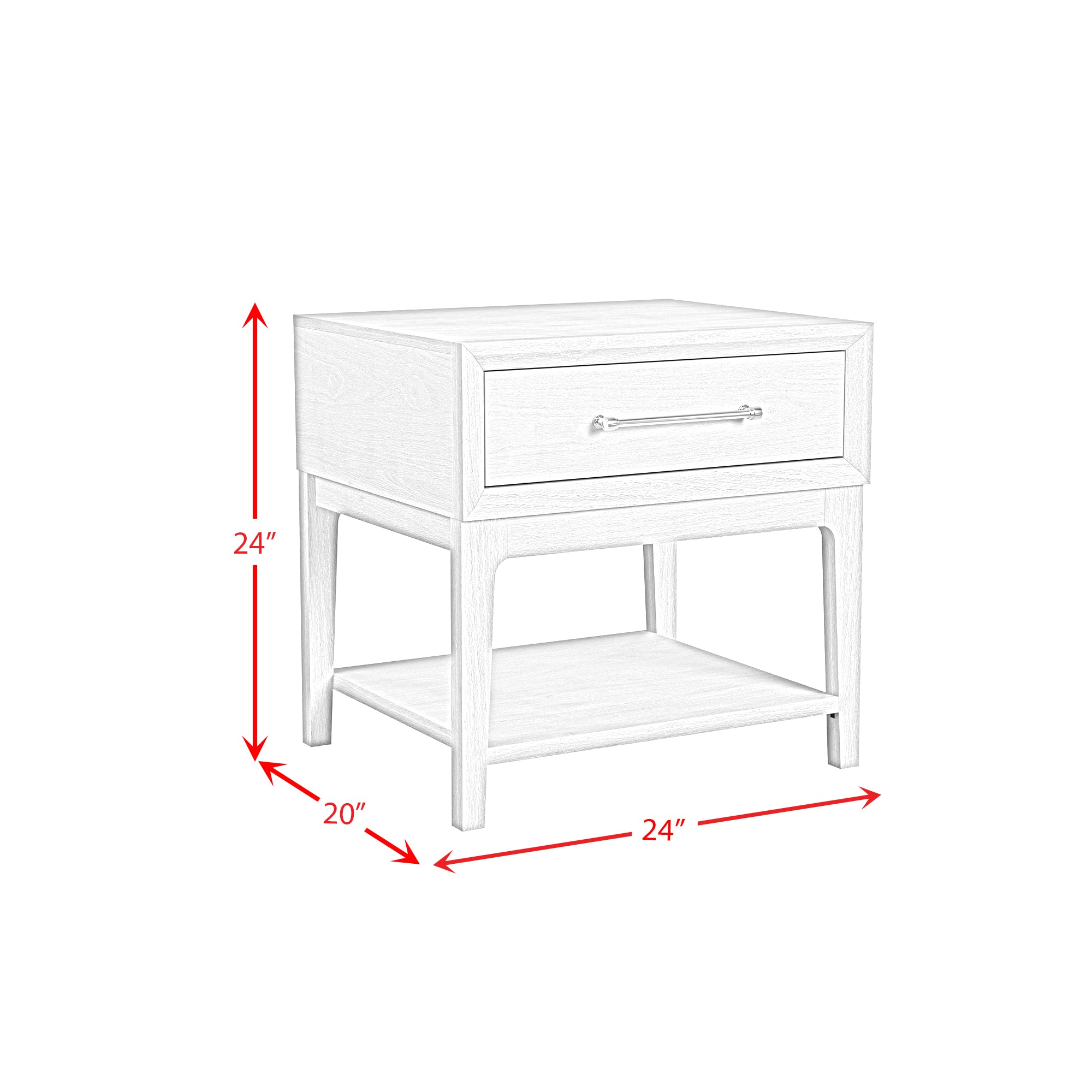 Westland End Table in Almond