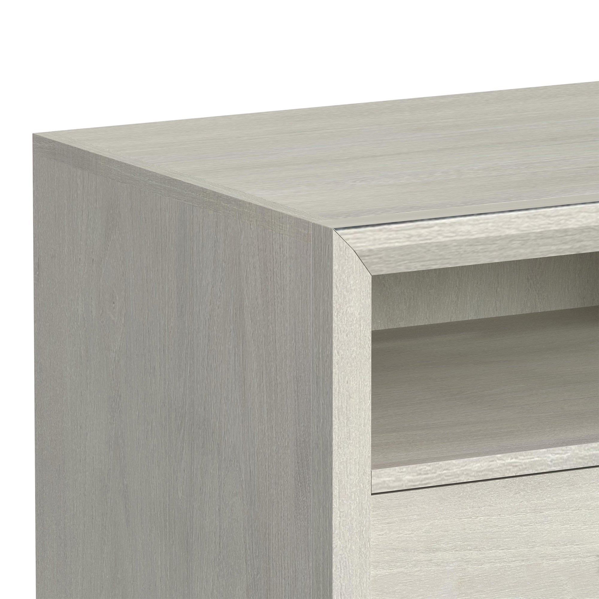 Westland 71" TV Console without Fireplace Insert in Almond