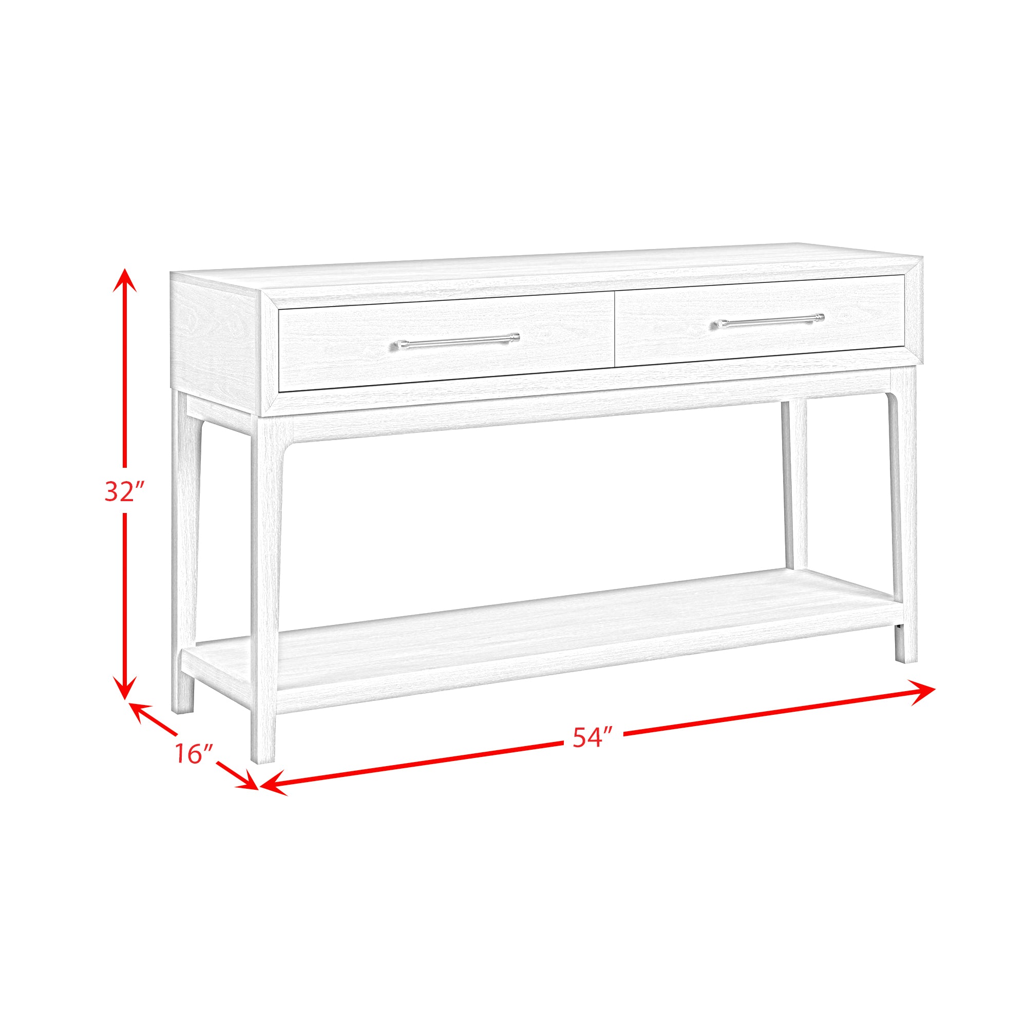 Westland Sofa Table in Almond