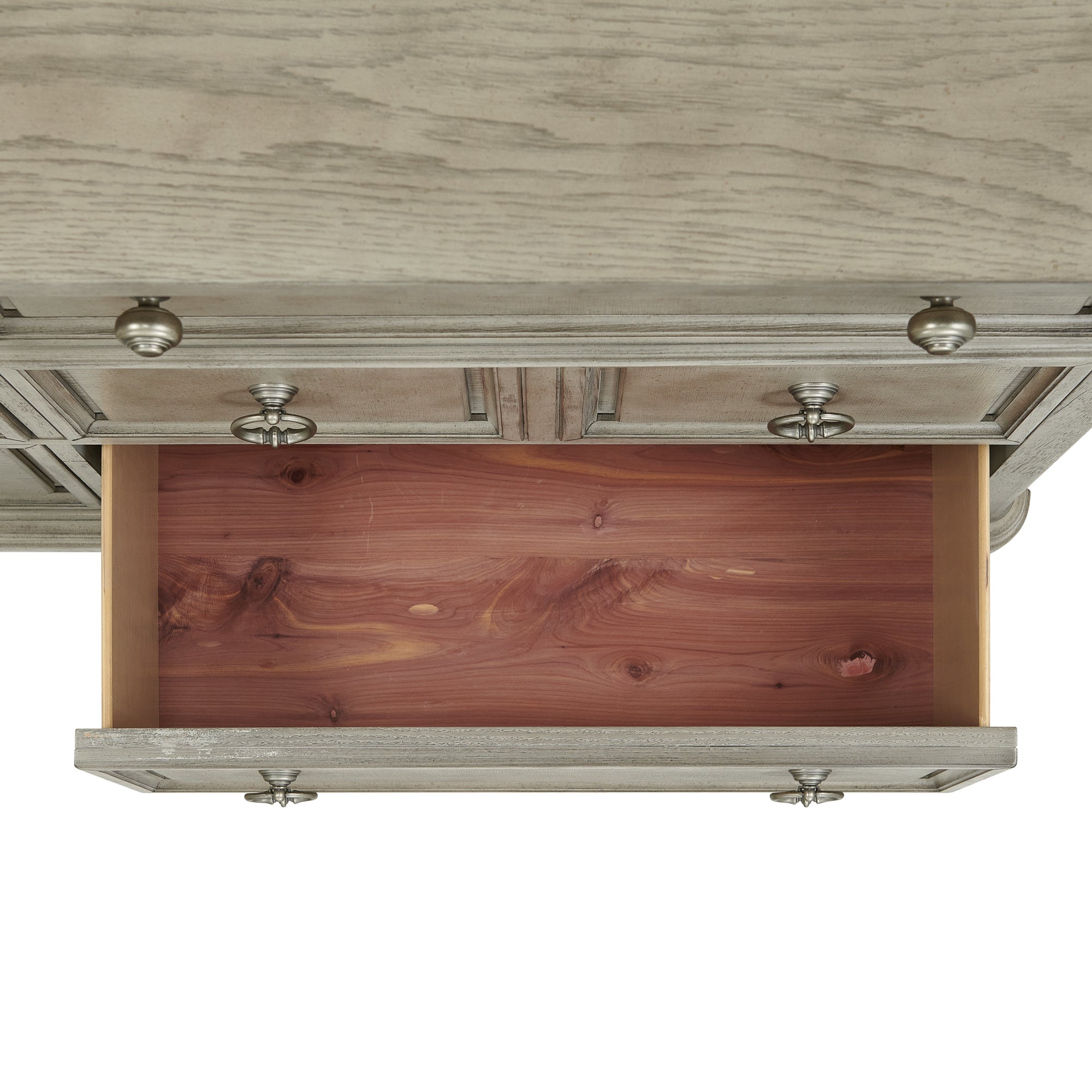 Whit-Ash Dresser and Mirror Set in Light Grey