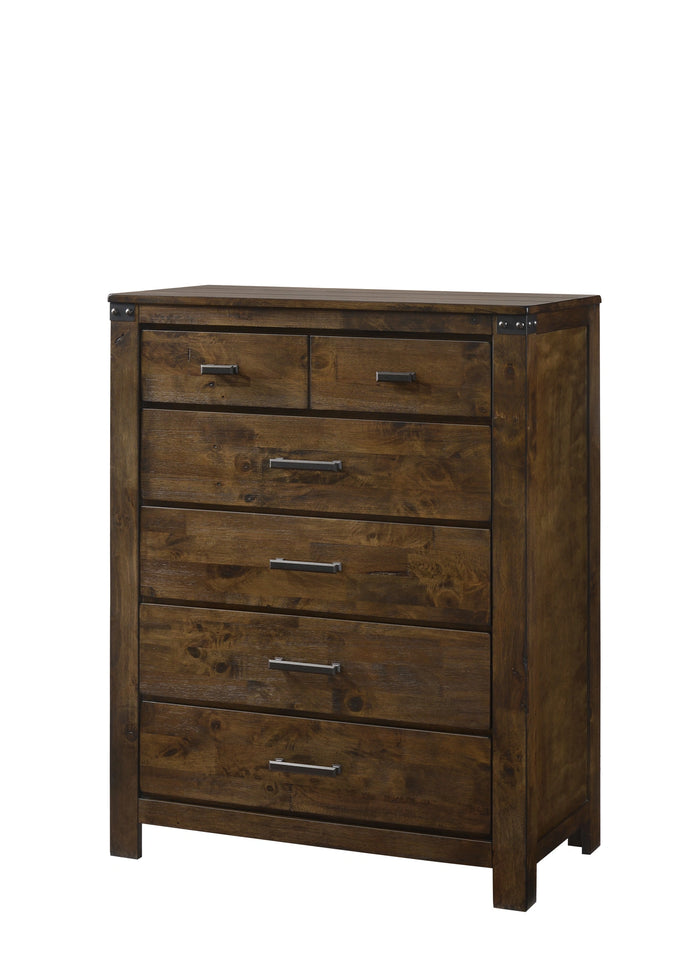 Crown Mark Furniture Curtis Chest In Rustic