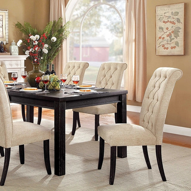 Sania 7 Pc Dining Table Set Rustic