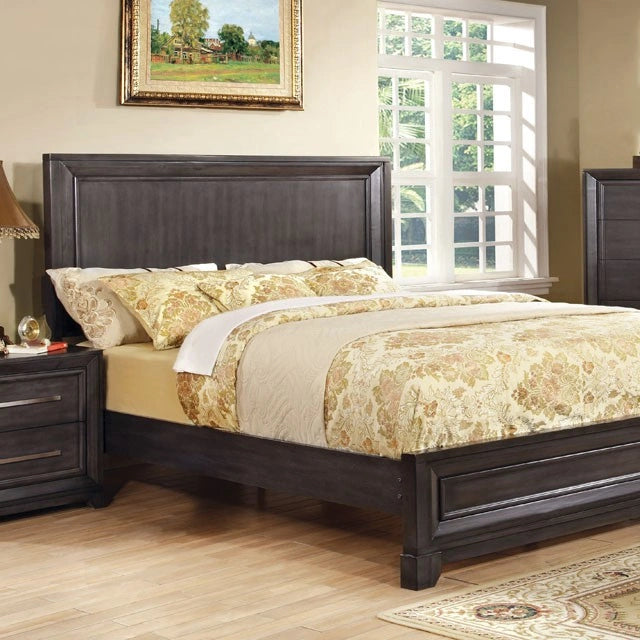 Bradley Queen, E.King, & Cal.King Bed Dark Gray