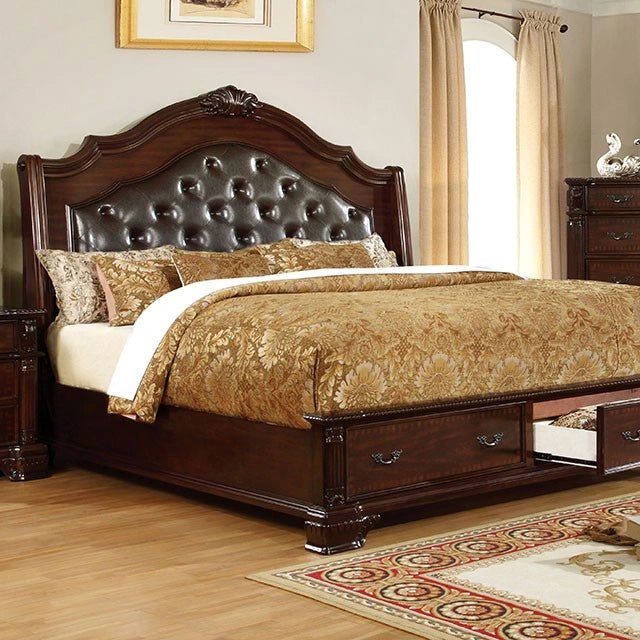 Edinburgh Bed Brown Cherry